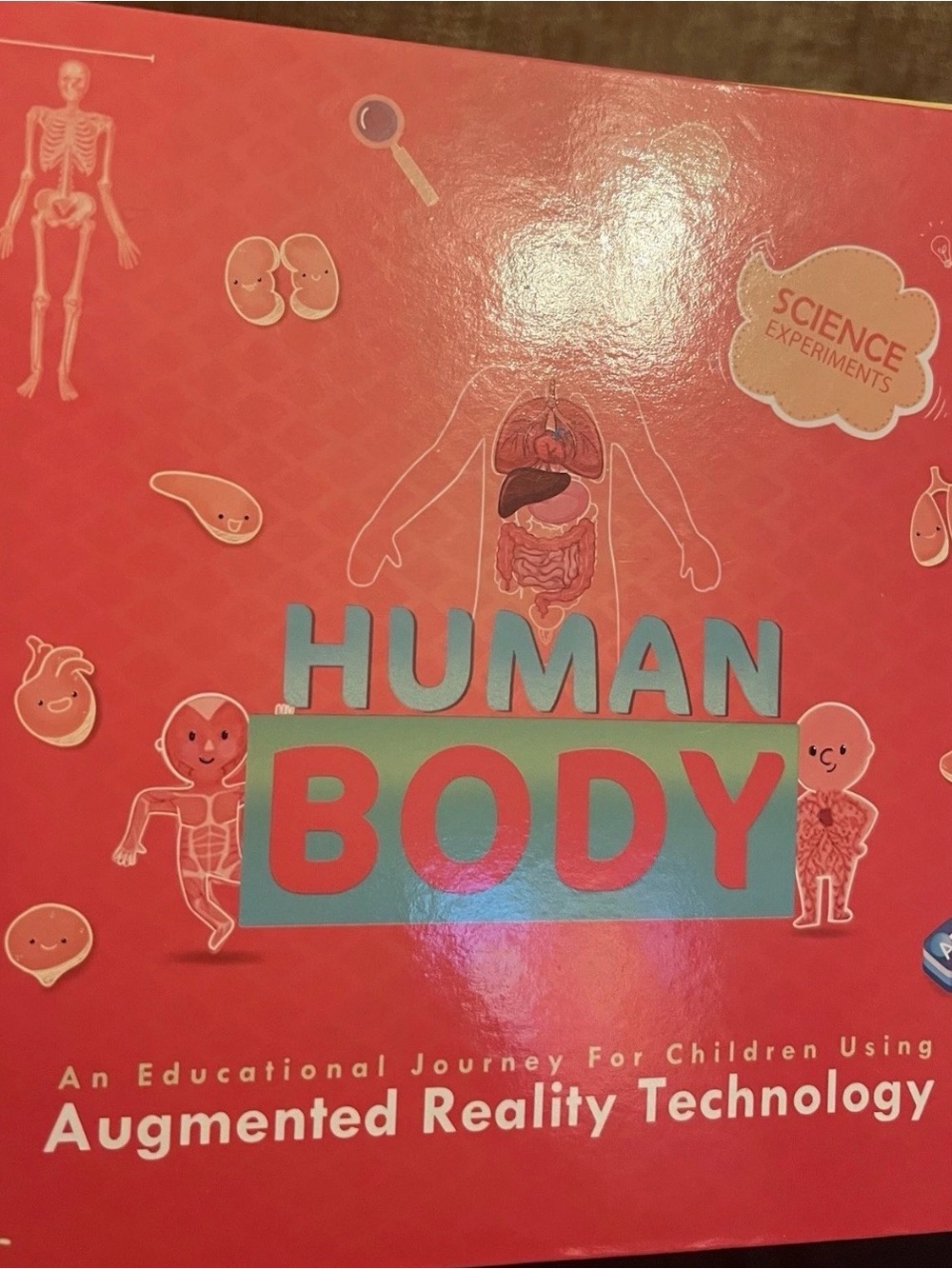 Kids Augmented Reality Human Body Learning Kit - Red